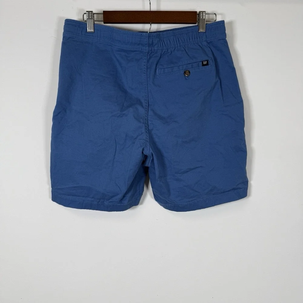 GAP Men's Short Cerulean Blue Chino Drawstring‎ Medium